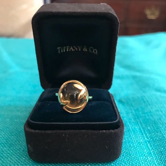 Tiffany Olive Branch Citrine Ring -Paloma Picasso - Picture 2 of 3